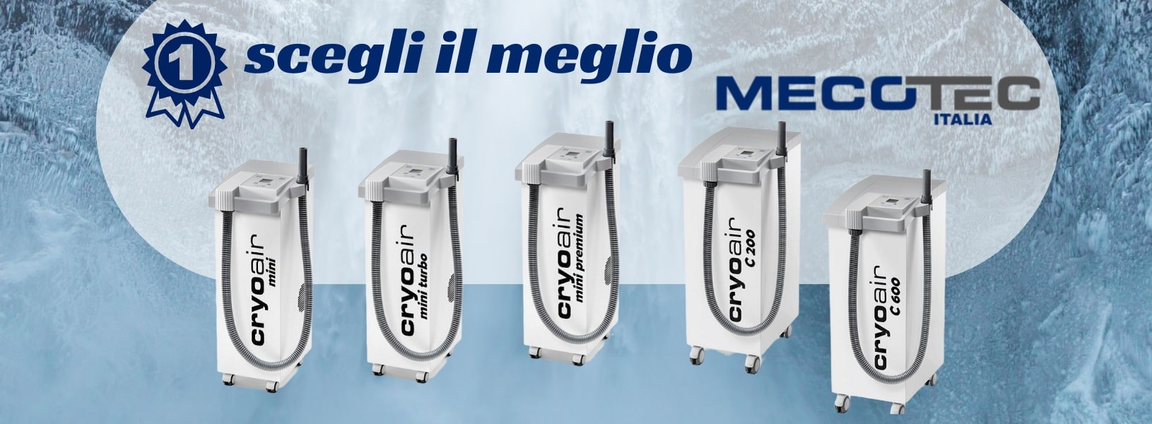 Crioterapia localizzata unita dispositivi Elettrici Mecotec Italia