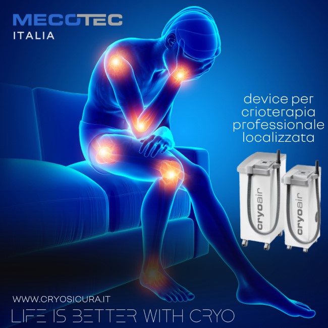Crioterapia fisioterapia in criocamere Mecotec